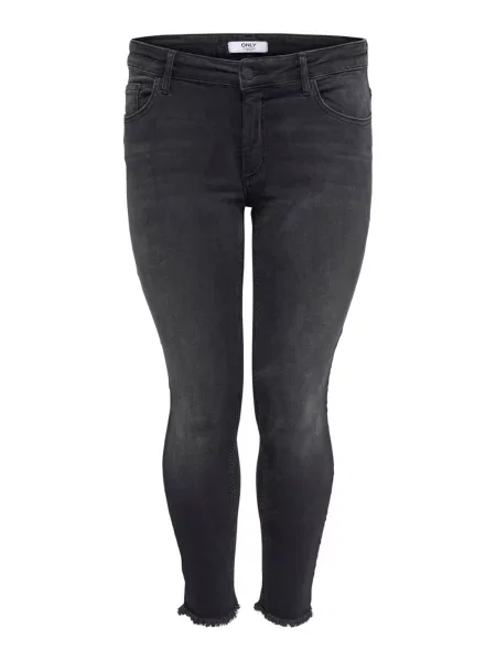ONLY Carmakoma Jeans denim negru