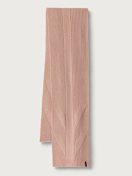 AllSaints fular pentru femei cu amestec de lână roz