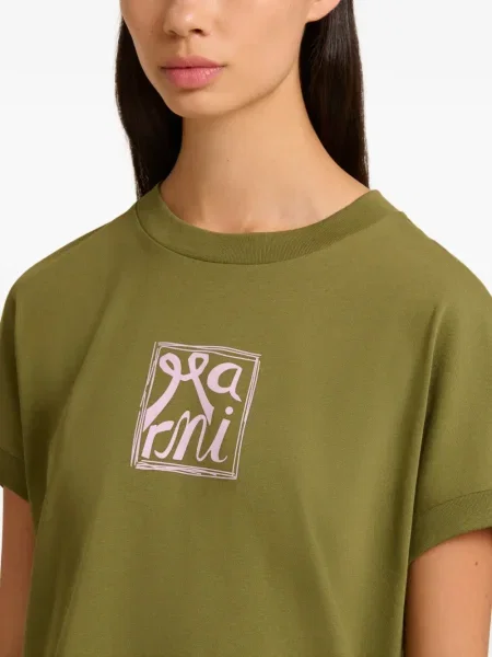Tricou Marni cu imagine verde