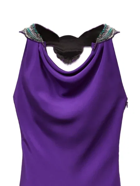 Rochie mini Versace de mătase violet