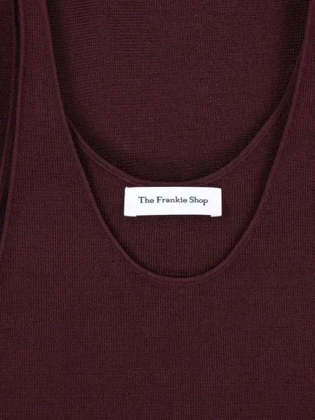 Плетен топ The Frankie Shop червено