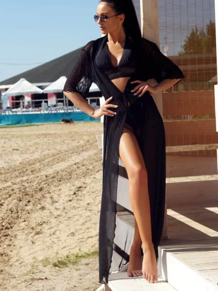 Пляжная туника чорна