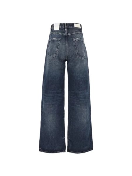Blugi cu picior larg Icon Denim albastru