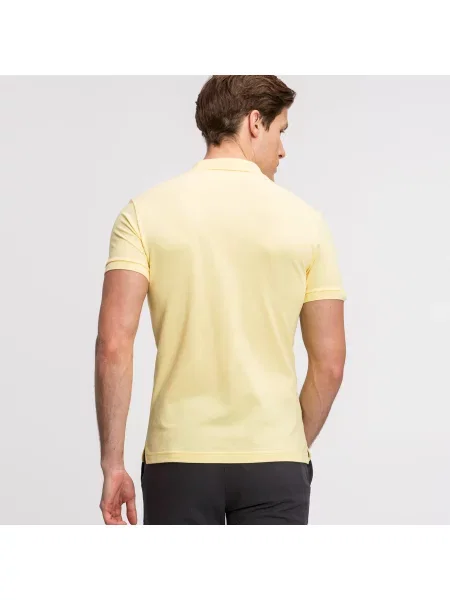 Lacoste Koszulka Polo Slim Fit Petit Piqué żółta