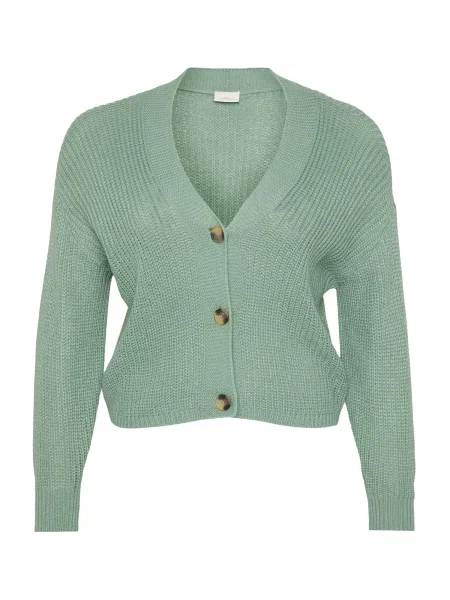 ONLY Carmakoma Geacă tricotată CARCAROL NICE mentă verde