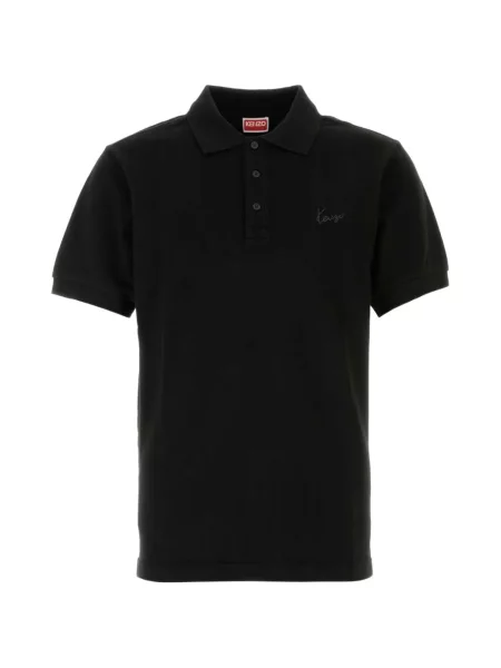 Polo majica Kenzo s autogramom crna