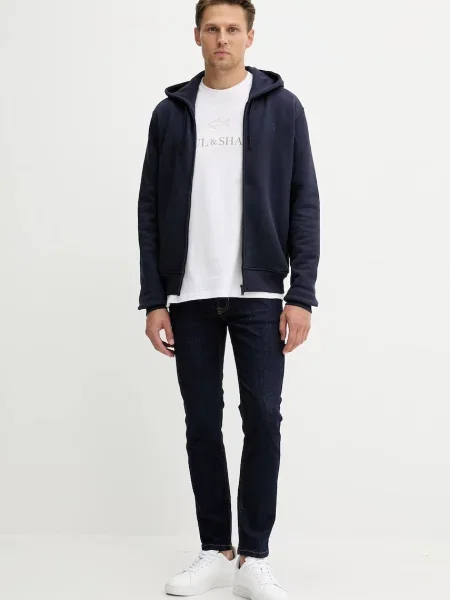 Футболка Paul&Shark Knitwear з аплікацією білий