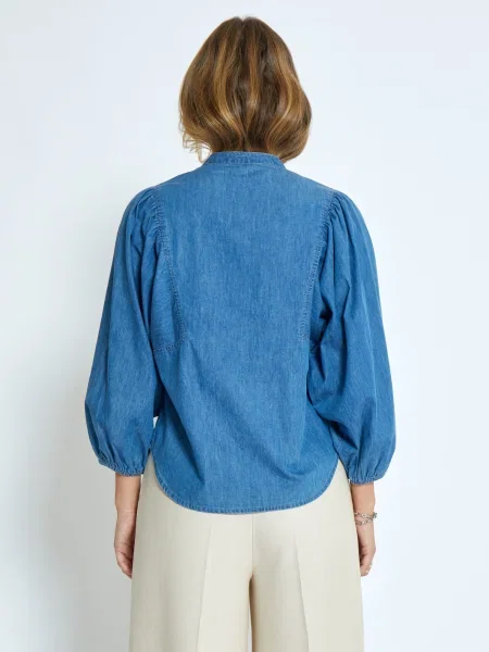 Minus Bluză Jasmene denim albastru