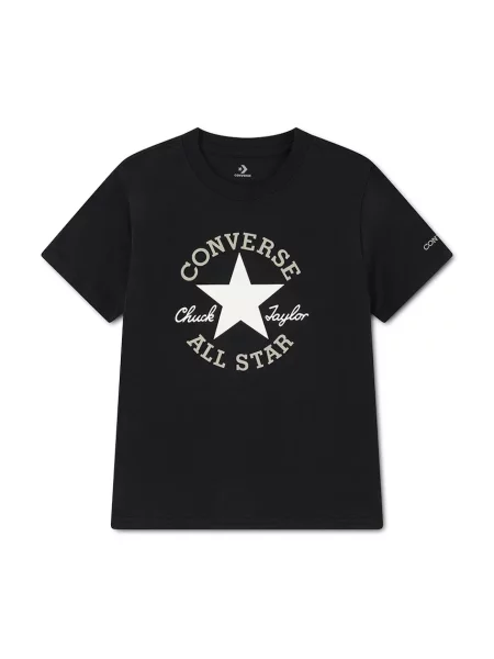 Converse tričko detské s bavlnou čierna
