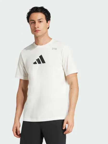 Футболка спортивна adidas перероблений білий