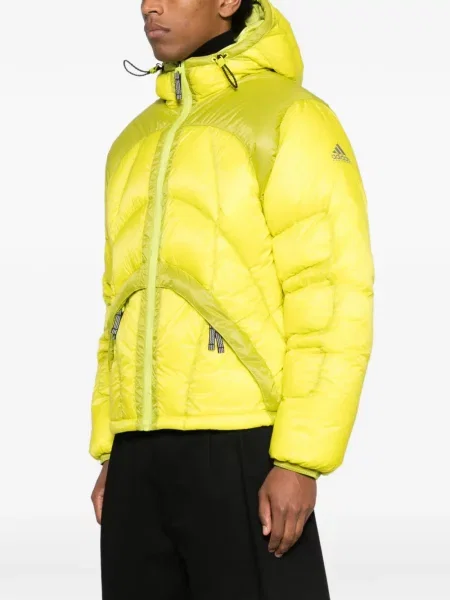 Geacă Adidas cu glugă galben