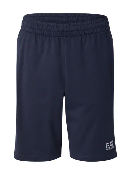 Emporio Armani Pantaloni albastru marin alb