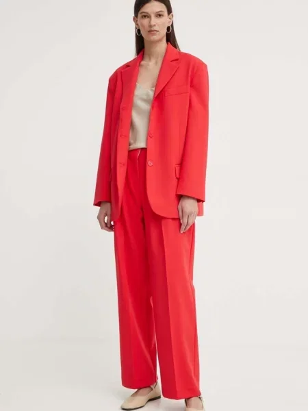 Піджак Harry Attired Suiting однобортний однотонний червоний