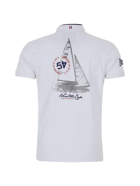 Polo Vent Du Cap alb