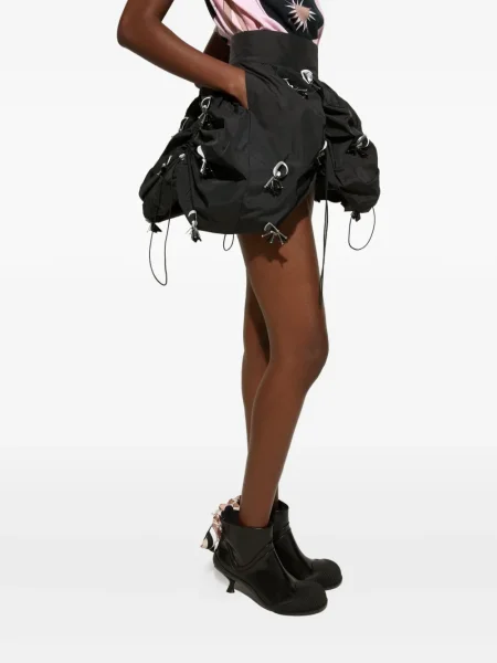 Șnur de strângere fustă Pucci negru