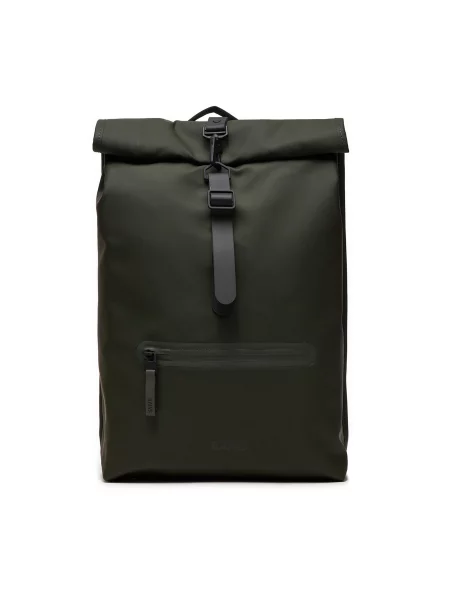 Рюкзак Rains Backpacks великий однотонний зелений