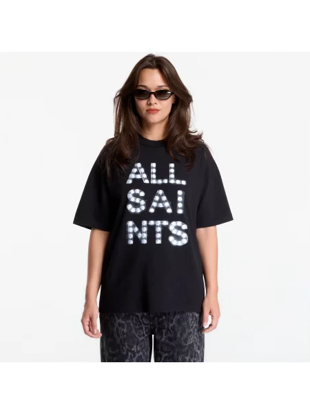 Тениска AllSaints Neon Etta Tee Black S черно