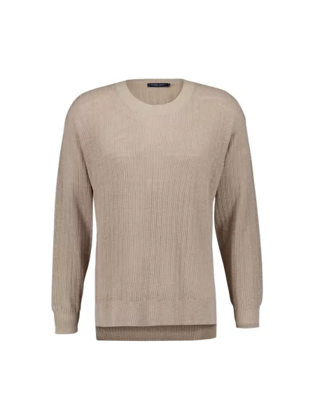 Dzianinowy sweter Frescobol Carioca szary