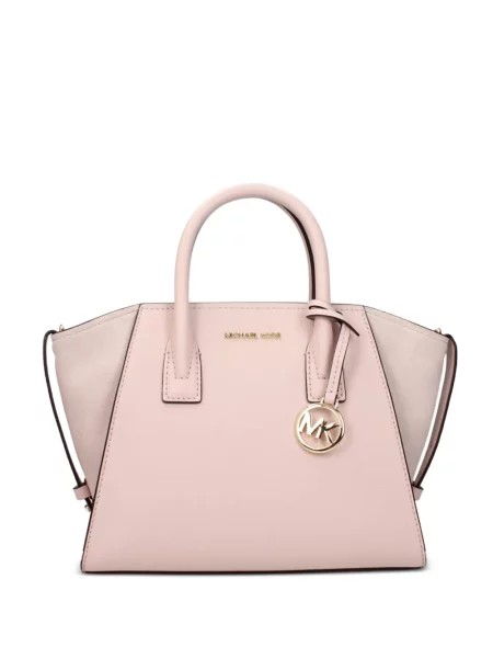 Bőr medál Michael Kors autogrammal rózsaszín