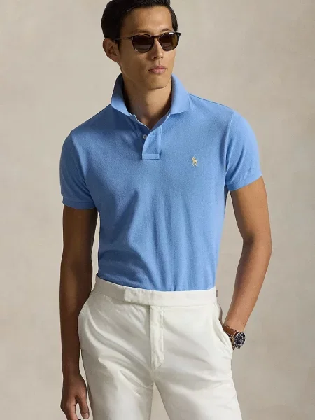 POLO RALPH LAUREN Polo | Slim Fit | pique albastru