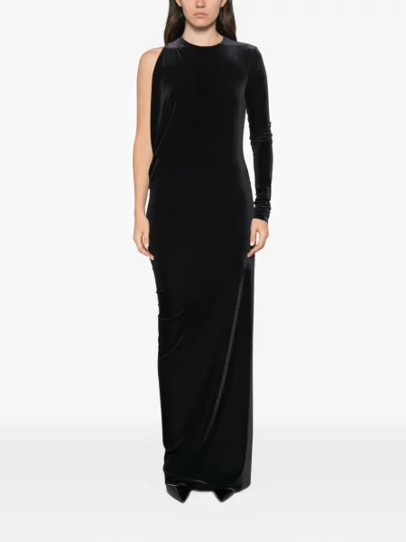 Rochie maxi Amazuìn cu un umăr gol negru