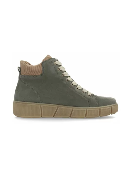 Sneakersy Remonte zamszowe zielone
