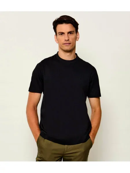 BOSS BLACK Tricou C-Taut 82 | mercerizat negru