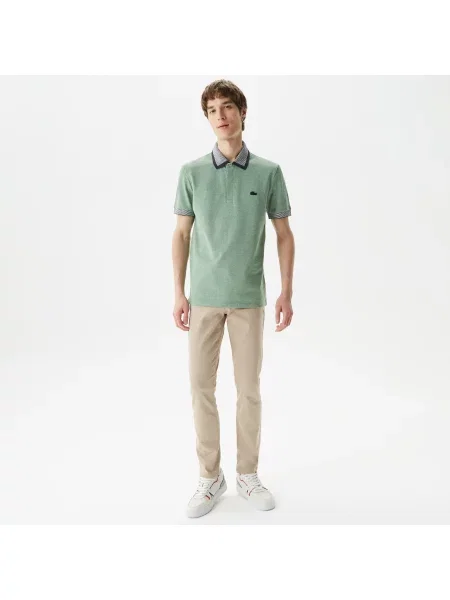 Поло Lacoste зеленое