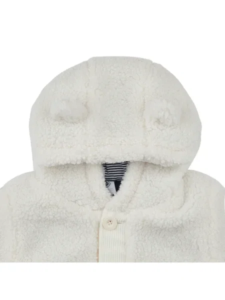 Palton copii Petit Bateau bej
