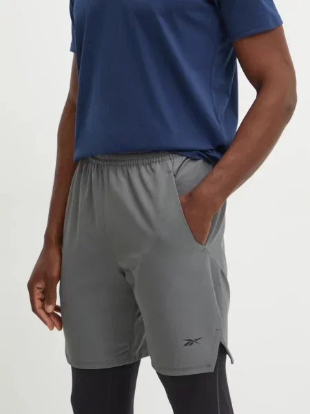 Kratke hlače za trening Reebok Strength siva