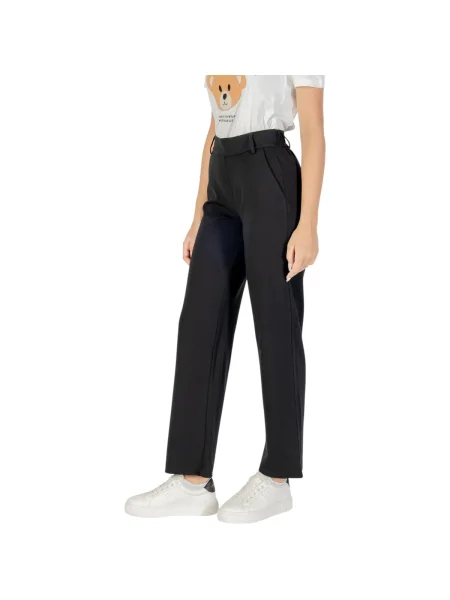 ONLY nohavice Poptrash Straight Fit čierna