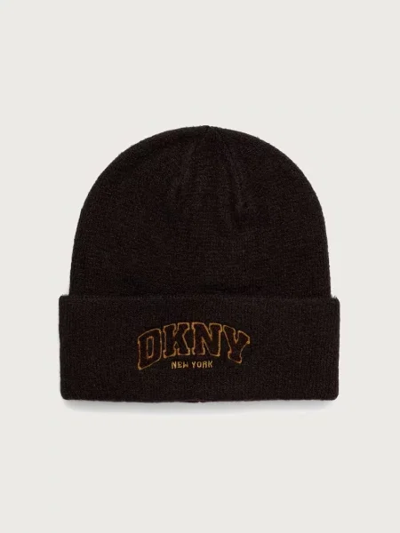 DKNY pletená čepice hnědý