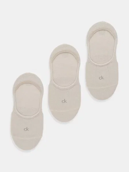Calvin Klein Členkové ponožky béžová