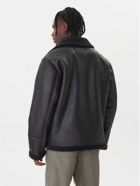 Jack & Jones Dirbtinės odos striukė Cambridge juoda