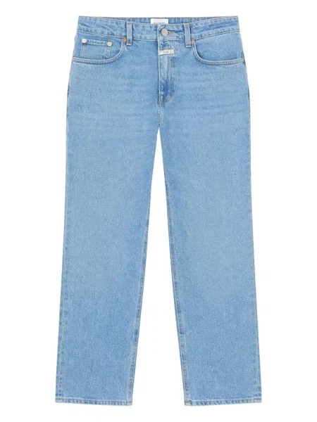 Cropp blugi drepți Closed albastru
