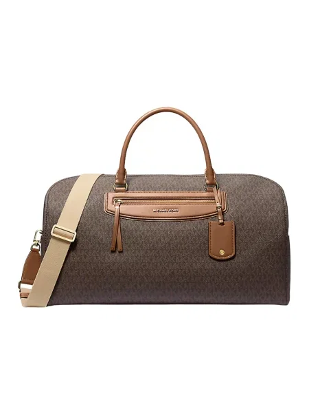 Duża podróż torebka Michael Kors brązowa