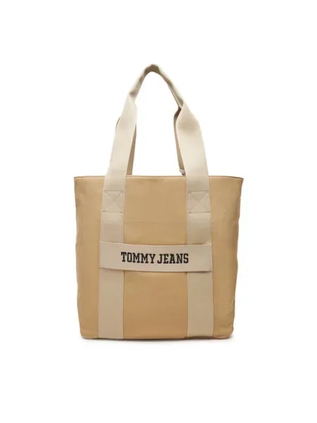 Torbica Tommy Jeans Retro Cool Tote bež