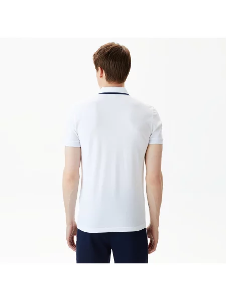 Поло Lacoste белое