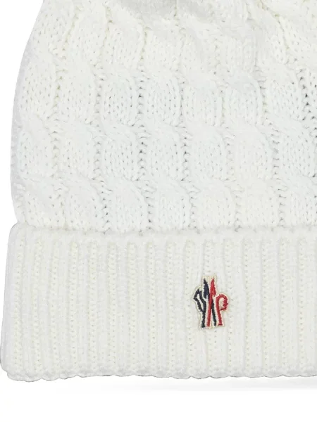 Căciulă Moncler Grenoble tricotate alb