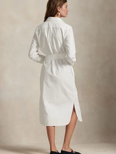 Polo Ralph Lauren rochie din alb