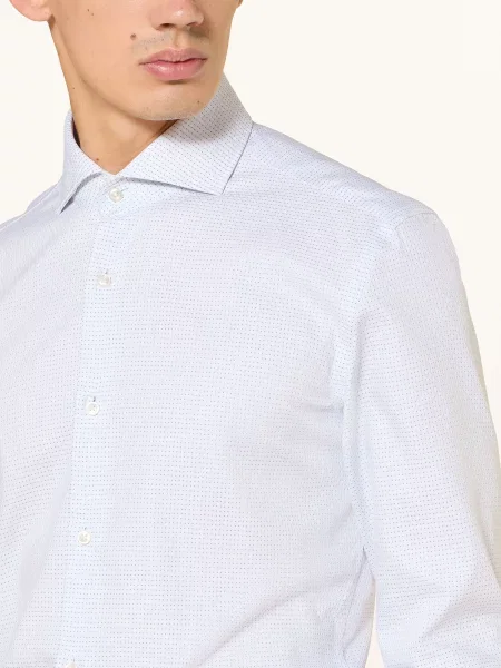 Boss Košile Hank Slim Fit / tmavě modrá bílá