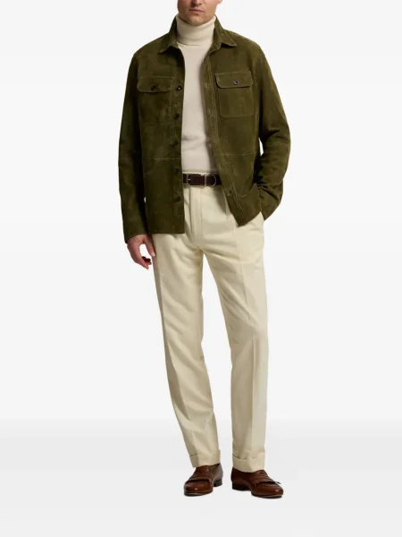 Велурено яке Ralph Lauren Purple Label зелено