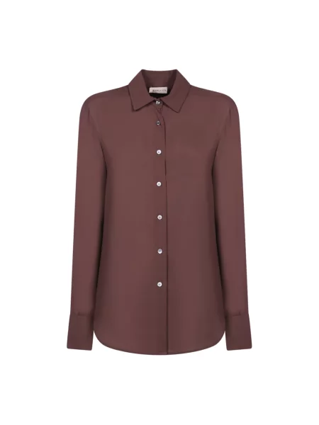 Koszula Blanca Vita z długim rękawem brązowa