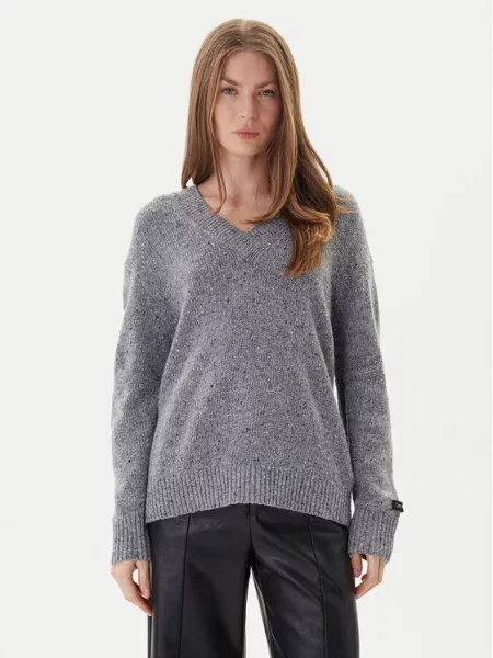 Calvin Klein Jeans Sweter Chunky szary
