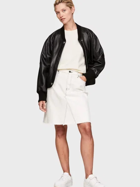 Джинсова спідниця Tommy Hilfiger а-силуету біла