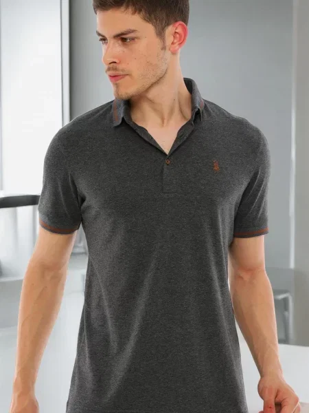 Поло тениска Dewberry сиво