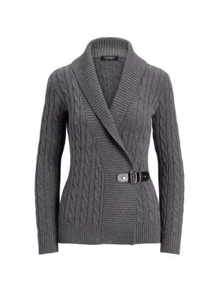 Cardigan Lauren Ralph Lauren tricotate gri