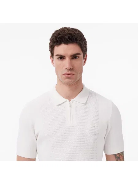 Поло Lacoste белое