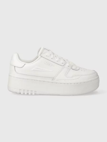 Кожени маратонки Fila FXVENTUNO PLATFORM бяло