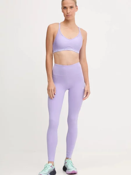 Under Armour sportovní podprsenka Crossback Low fialová